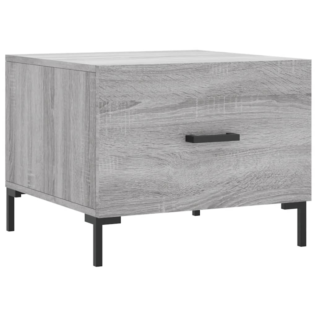 Coffee table, sonoma grey, 50x50x40 cm, processed wood