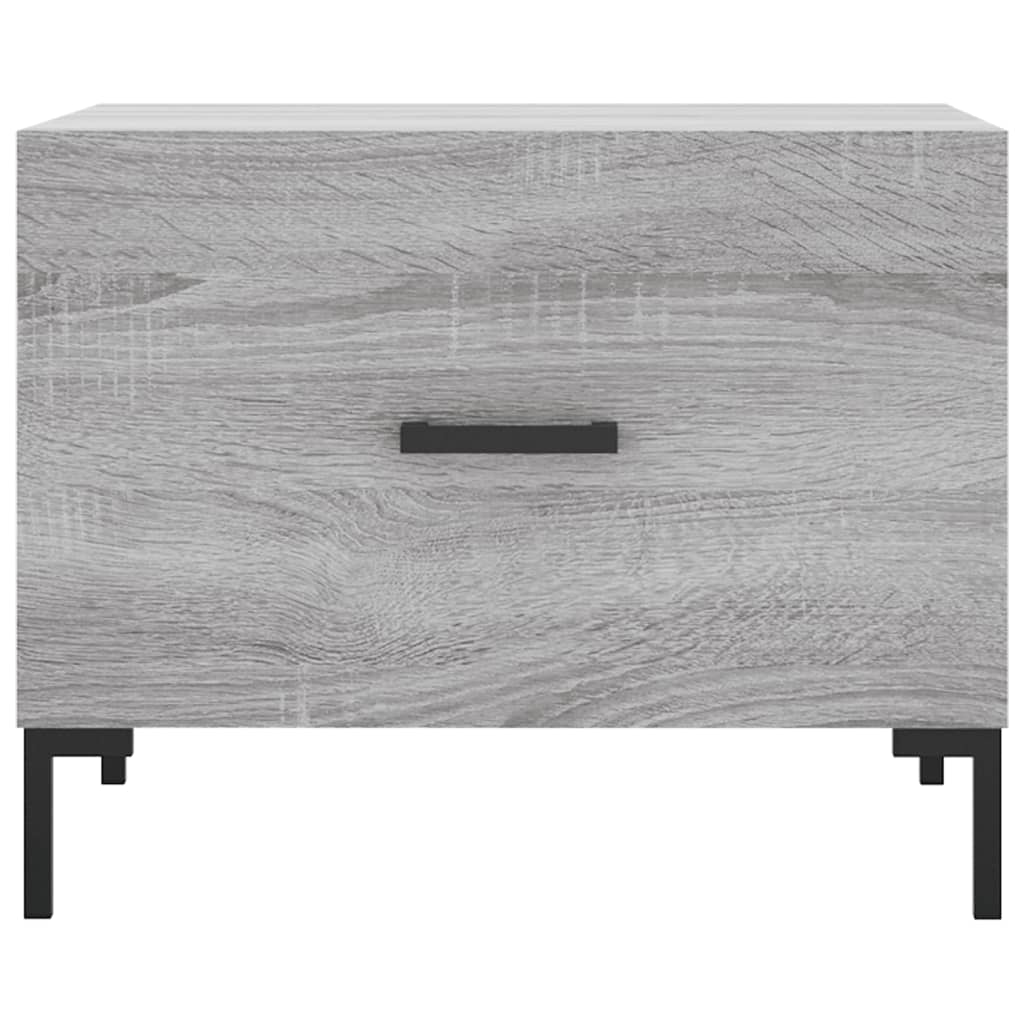 Coffee table, sonoma grey, 50x50x40 cm, processed wood