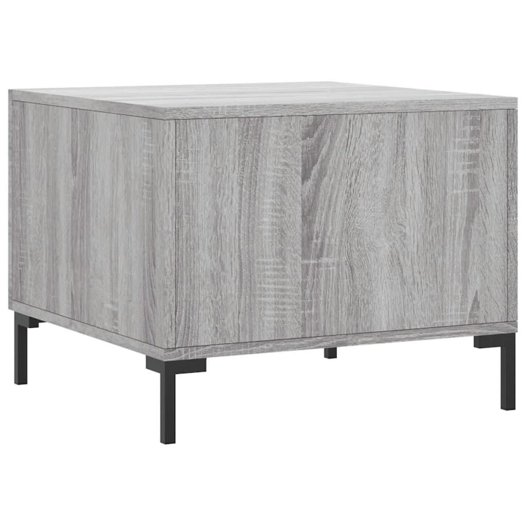 Coffee table, sonoma grey, 50x50x40 cm, processed wood