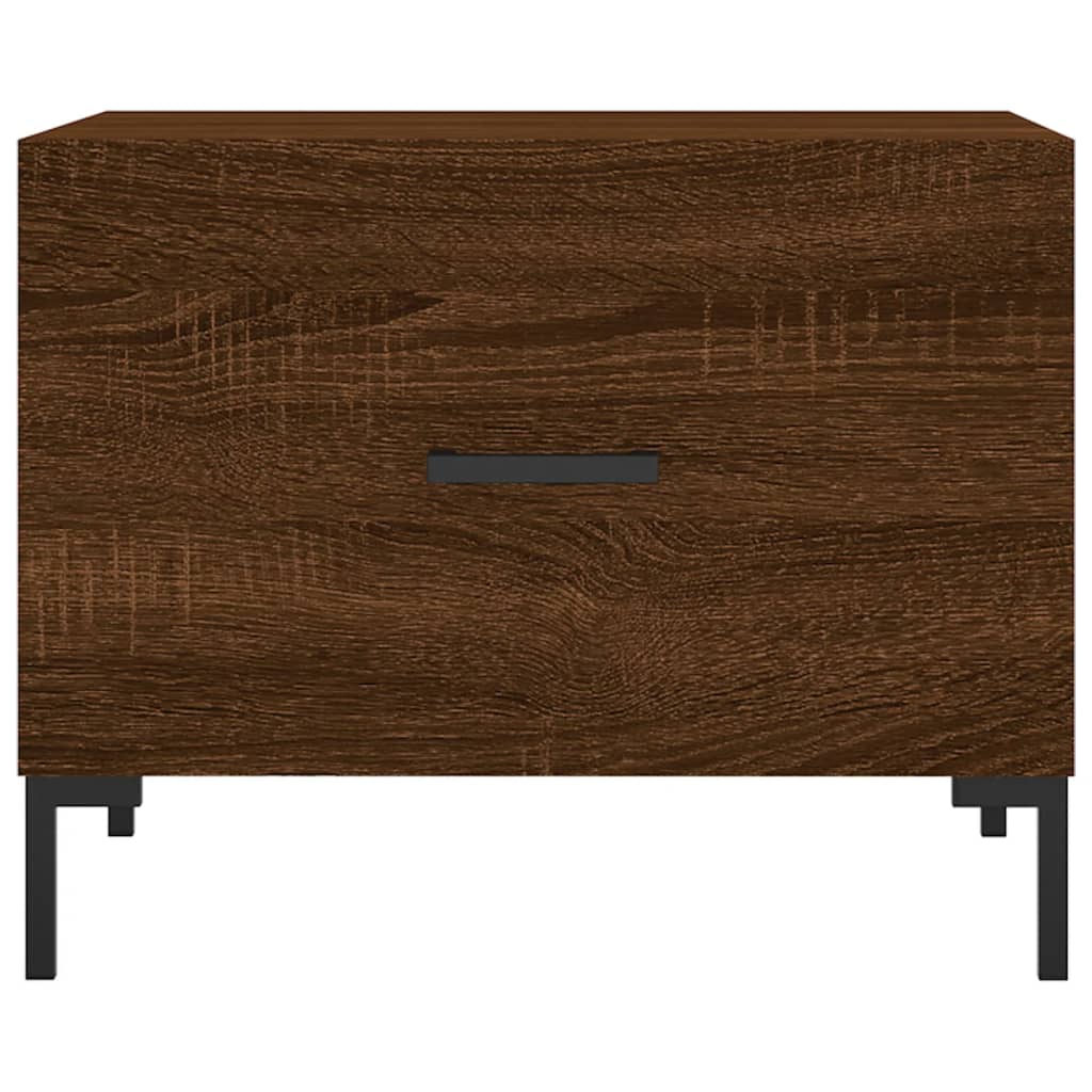 Coffee table, brown oak, 50x50x40 cm, processed wood