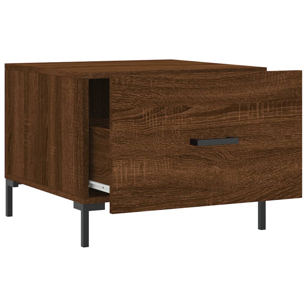Coffee table, brown oak, 50x50x40 cm, processed wood