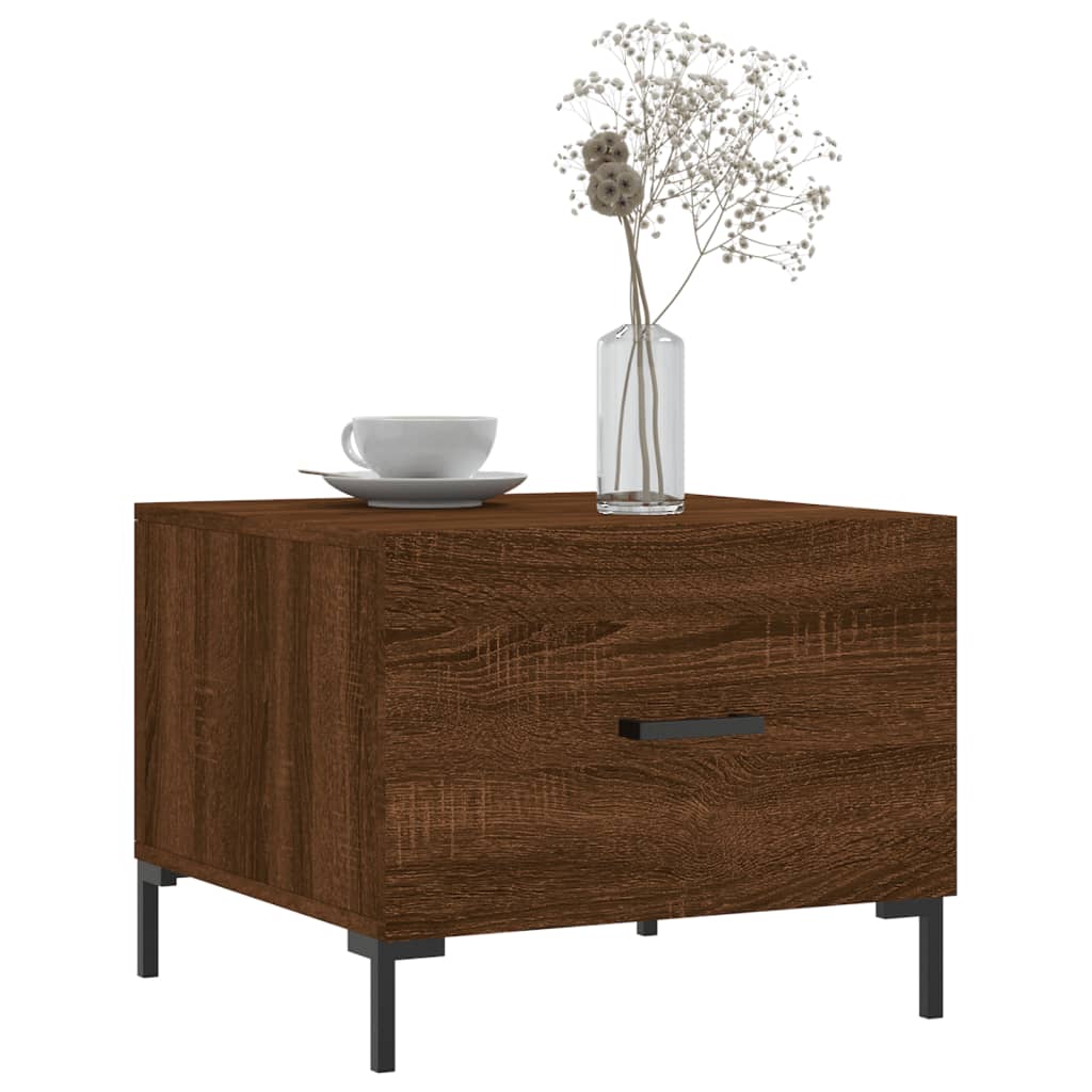 Coffee tables, 2 pcs. brown oak, 50x50x40 cm, composite wood