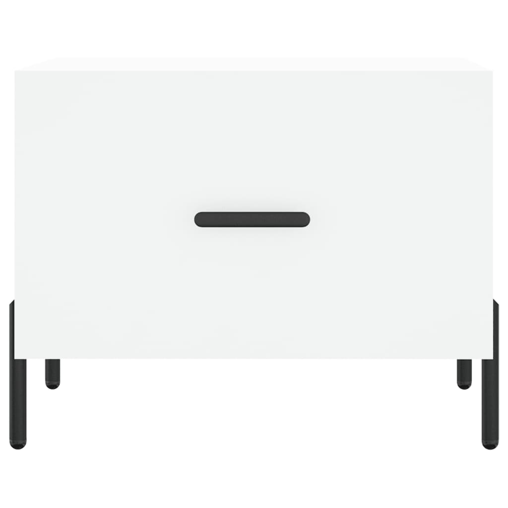 Coffee tables, 2 pcs., white, 50x50x40 cm, composite wood