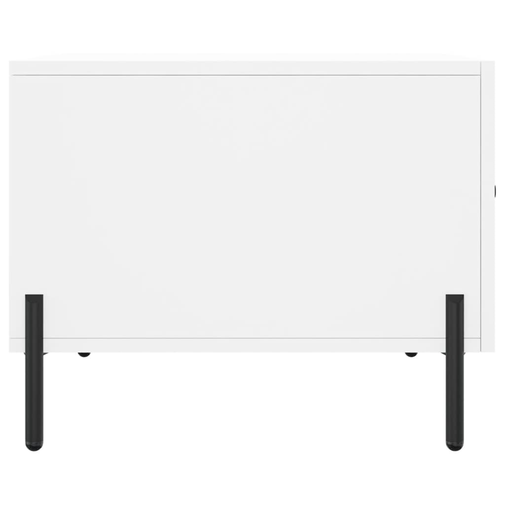 Coffee tables, 2 pcs., white, 50x50x40 cm, composite wood