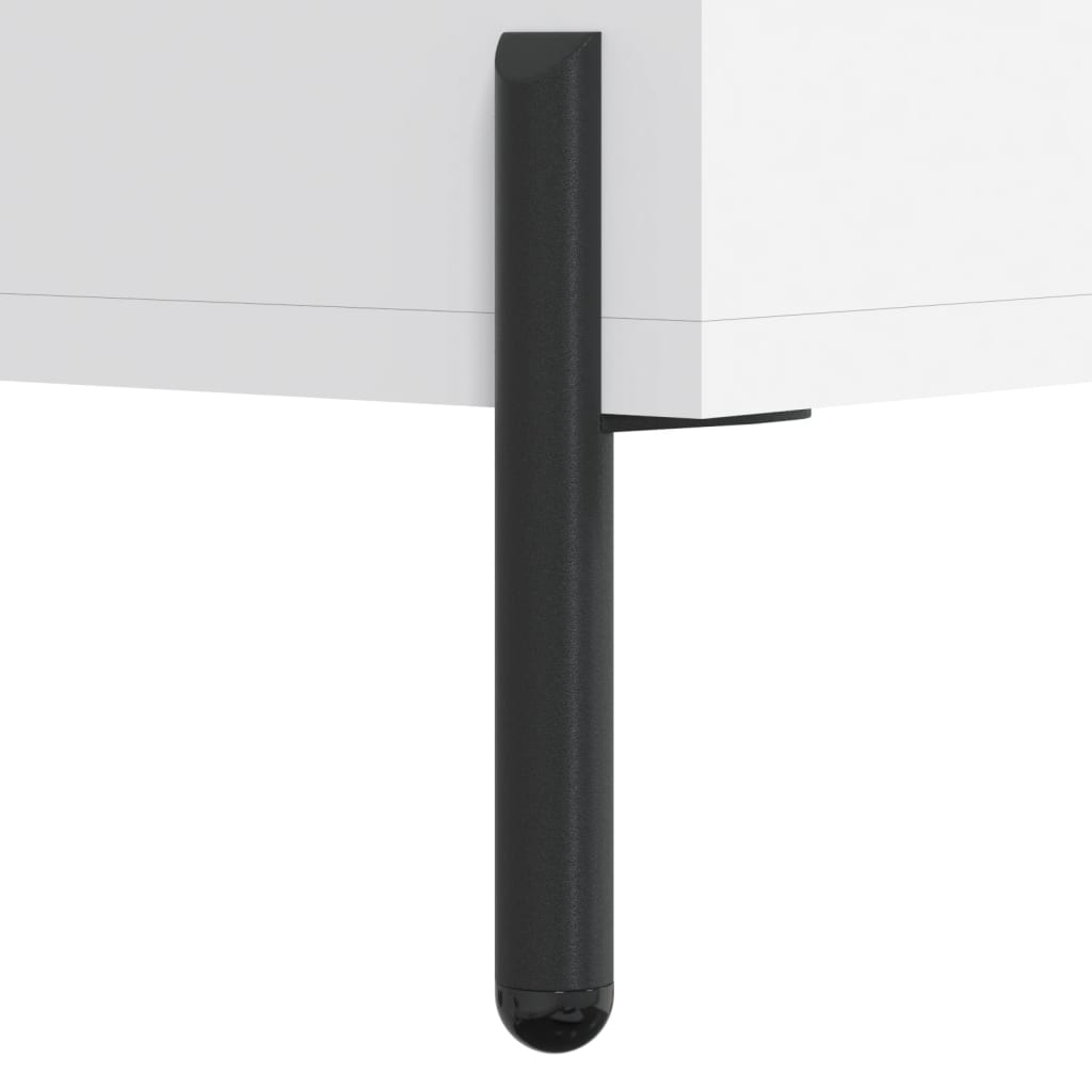 Coffee tables, 2 pcs., white, 50x50x40 cm, composite wood