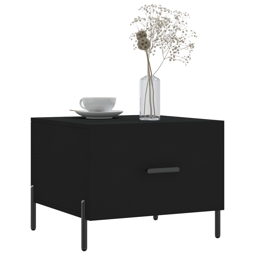 Coffee table, black, 50x50x40 cm, composite wood