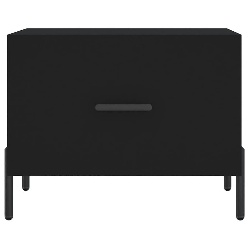 Coffee table, black, 50x50x40 cm, composite wood