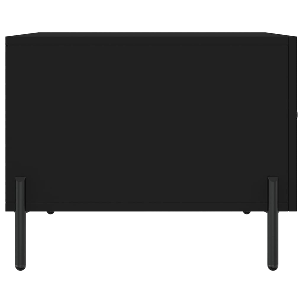 Coffee table, black, 50x50x40 cm, composite wood