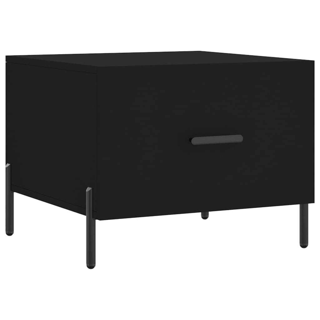 Coffee tables, 2 pcs., black, 50x50x40 cm, composite wood