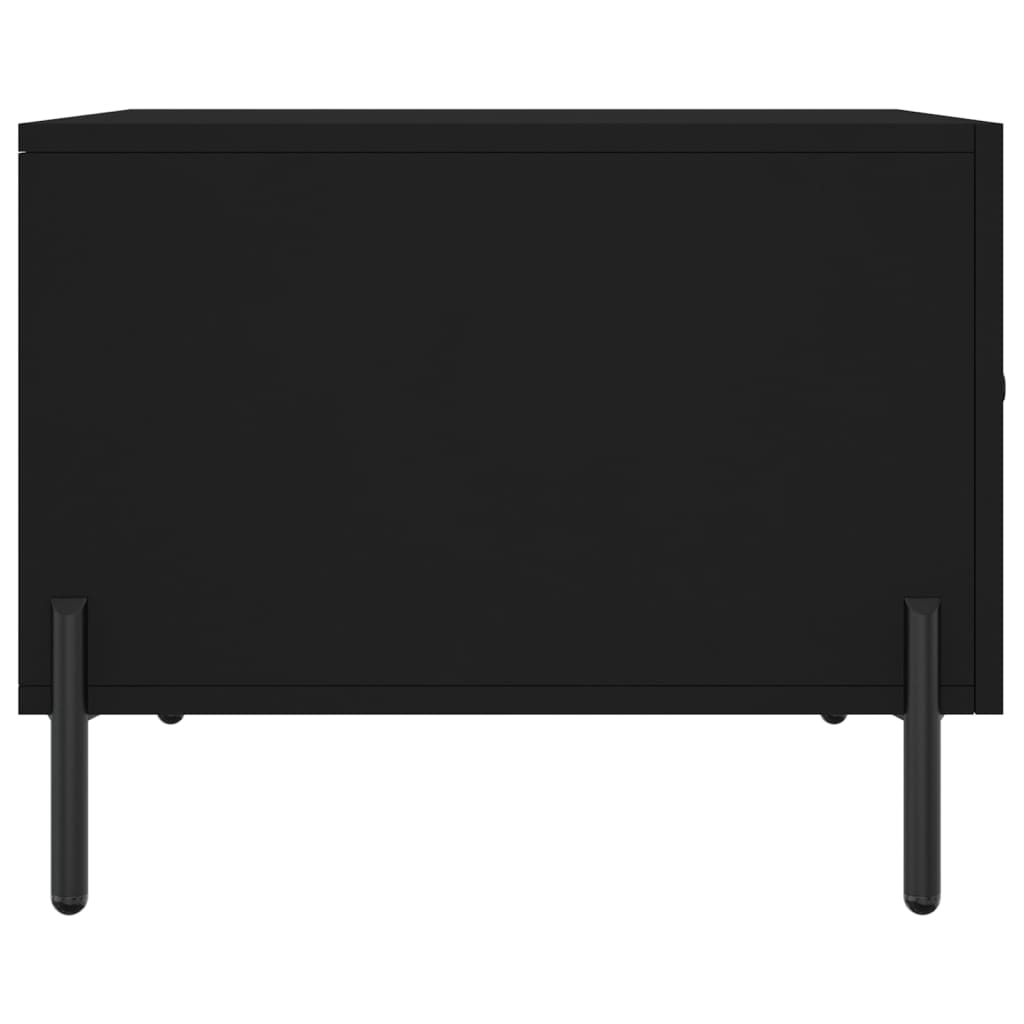 Coffee tables, 2 pcs., black, 50x50x40 cm, composite wood