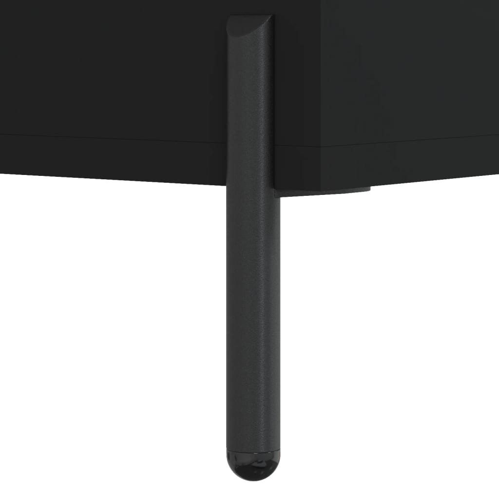 Coffee tables, 2 pcs., black, 50x50x40 cm, composite wood