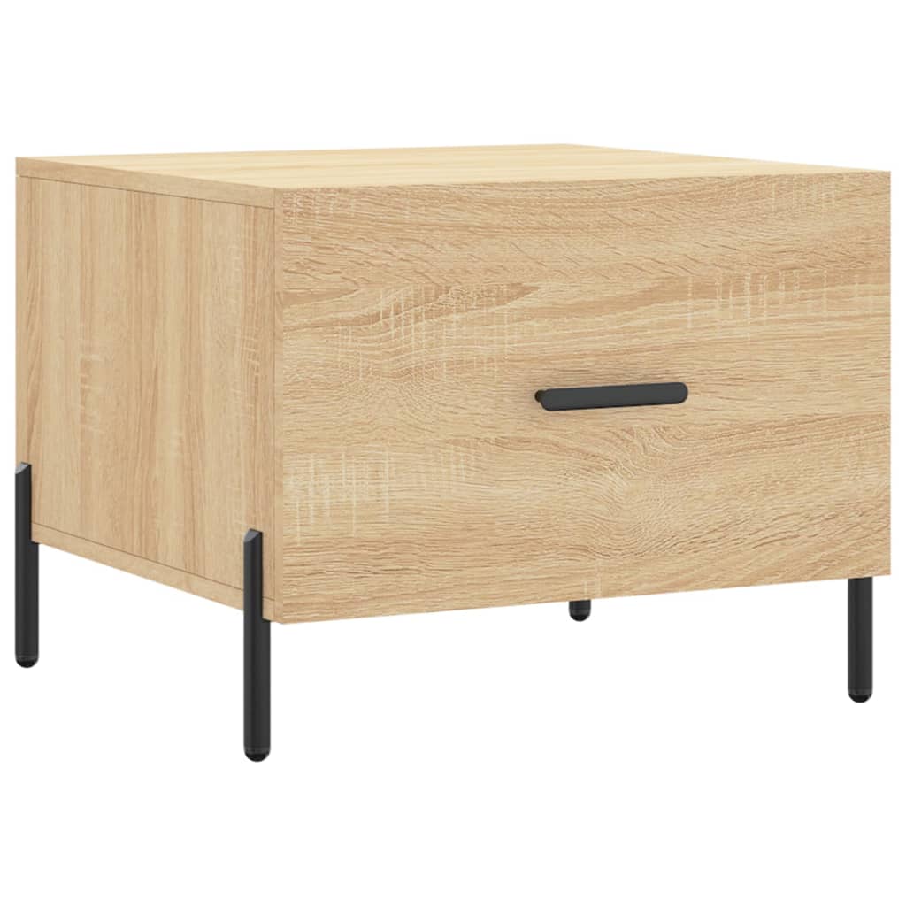 Coffee table, sonoma oak, 50x50x40 cm, processed wood
