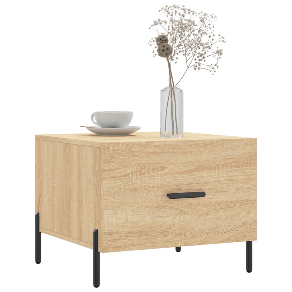 Coffee table, sonoma oak, 50x50x40 cm, processed wood
