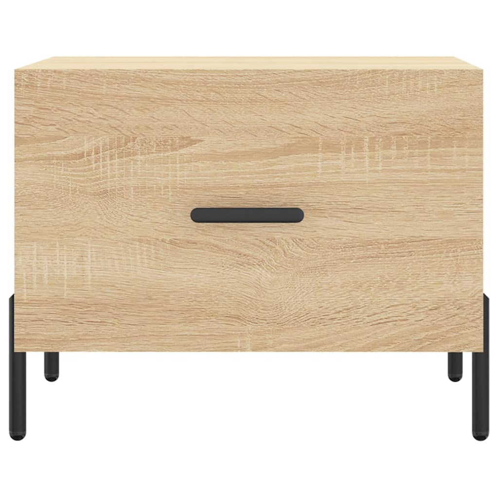 Coffee table, sonoma oak, 50x50x40 cm, processed wood