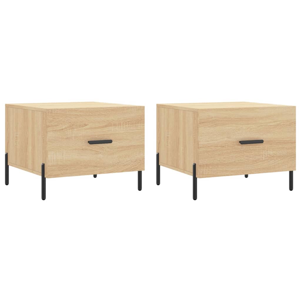 Coffee tables 2 pcs. sonoma oak 50x50x40 cm composite wood
