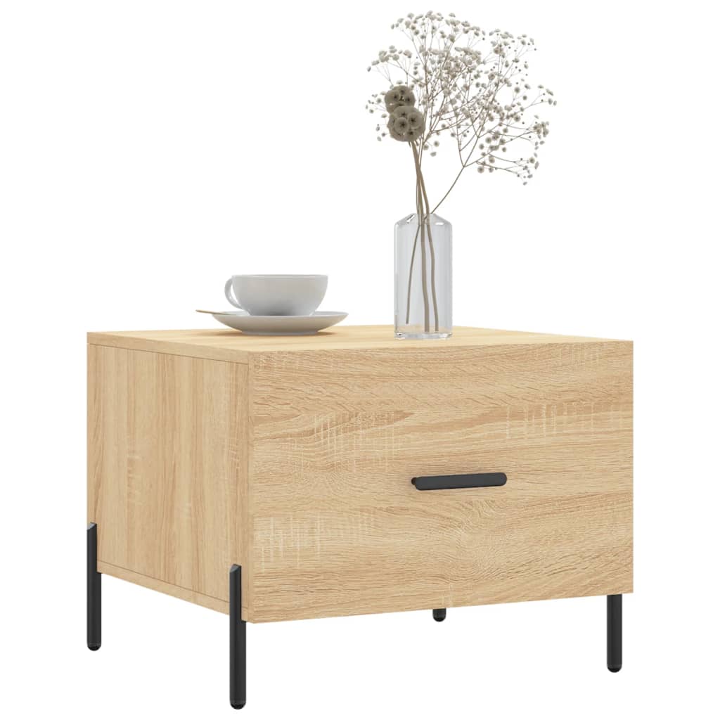 Coffee tables 2 pcs. sonoma oak 50x50x40 cm composite wood
