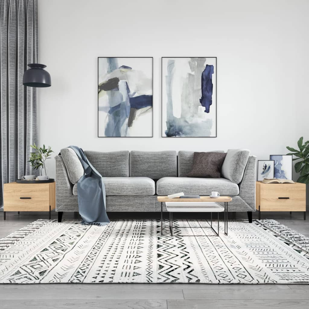 Coffee tables 2 pcs. sonoma oak 50x50x40 cm composite wood