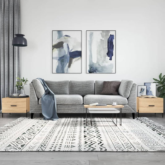 Coffee tables 2 pcs. sonoma oak 50x50x40 cm composite wood