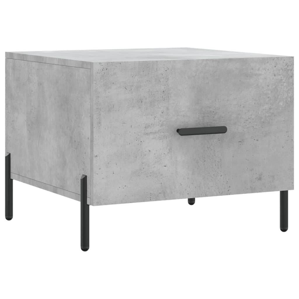 Coffee table, concrete gray, 50x50x40 cm, composite wood