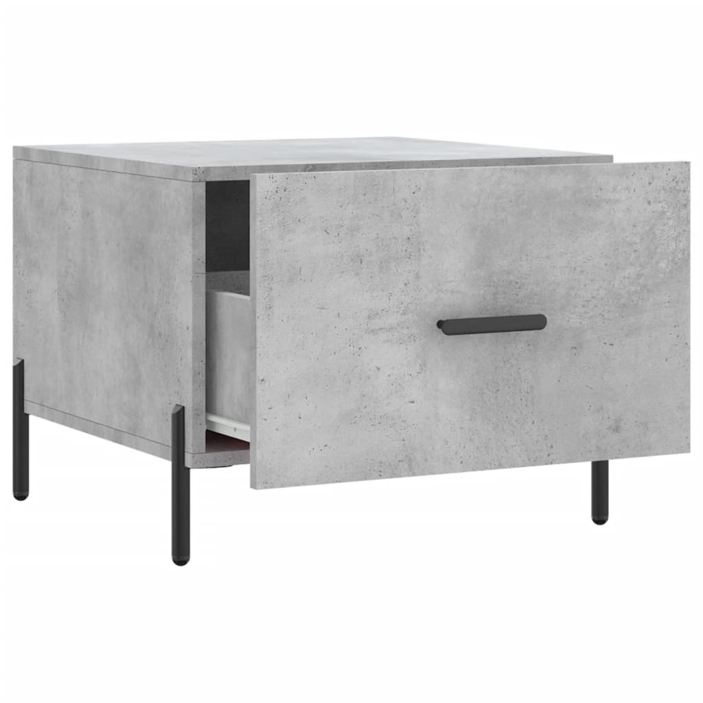 Coffee table, concrete gray, 50x50x40 cm, composite wood