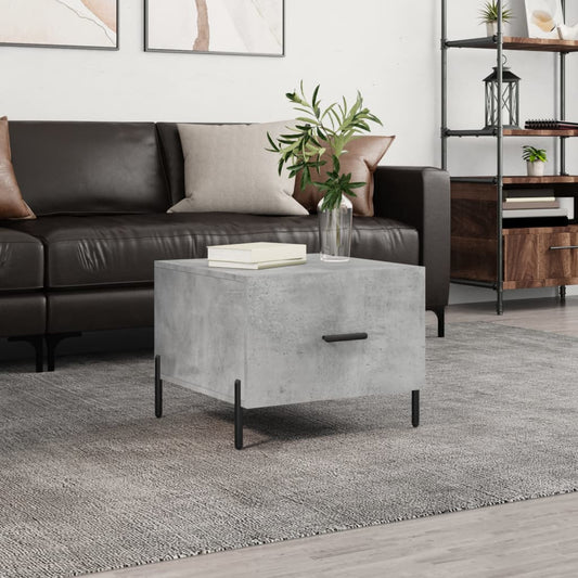 Coffee table, concrete gray, 50x50x40 cm, composite wood