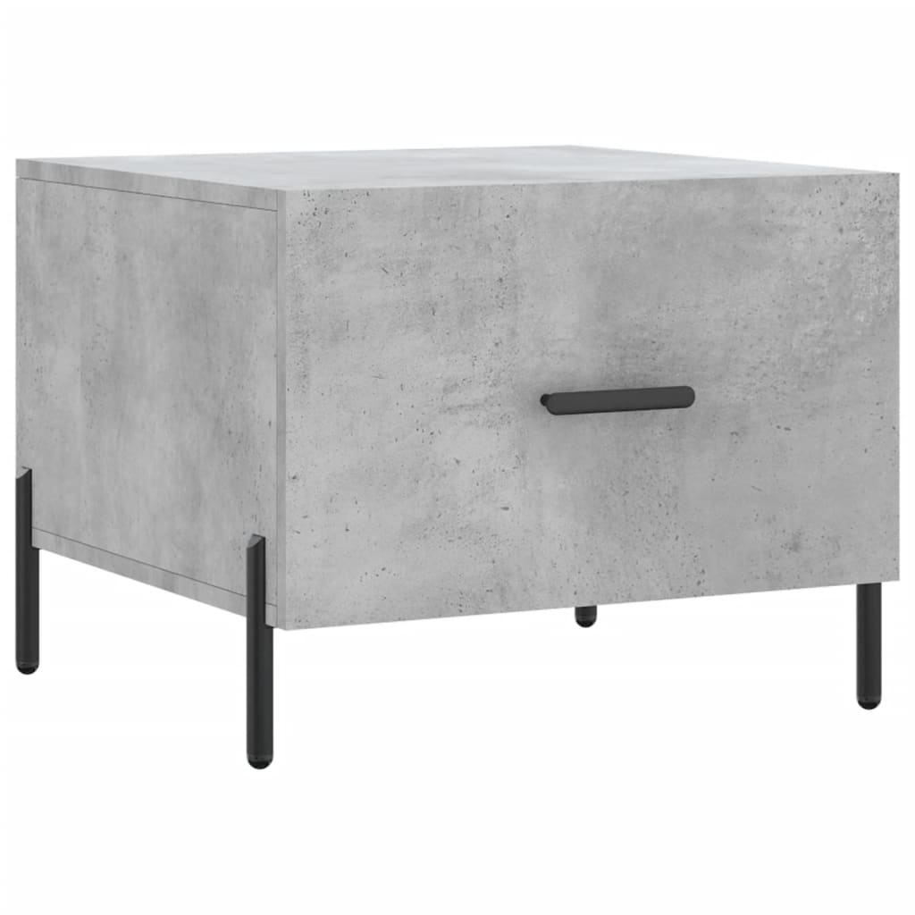 Coffee tables, 2 pcs., concrete gray, 50x50x40 cm, composite wood