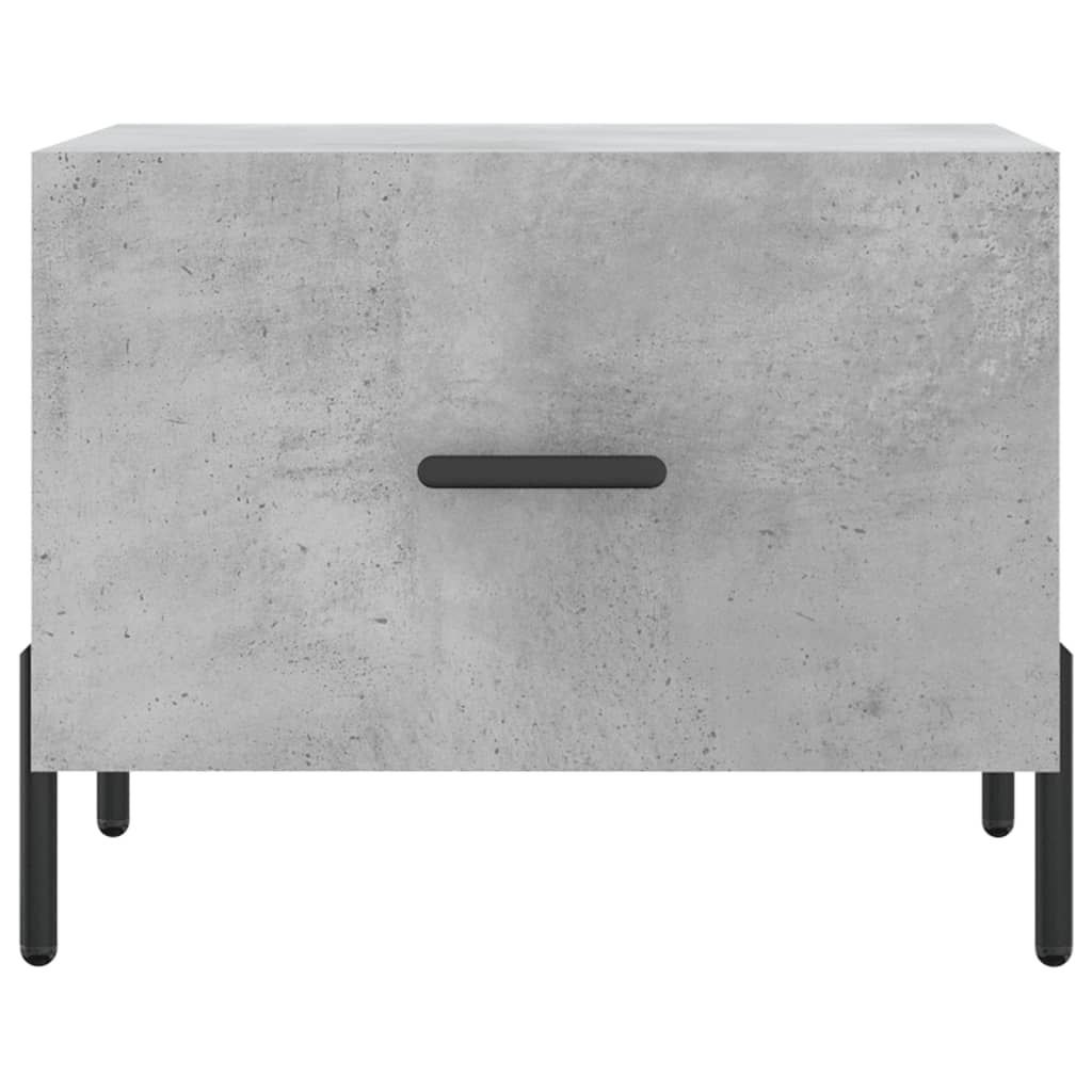 Coffee tables, 2 pcs., concrete gray, 50x50x40 cm, composite wood