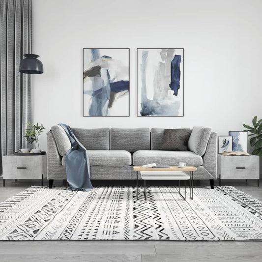 Coffee tables, 2 pcs., concrete gray, 50x50x40 cm, composite wood