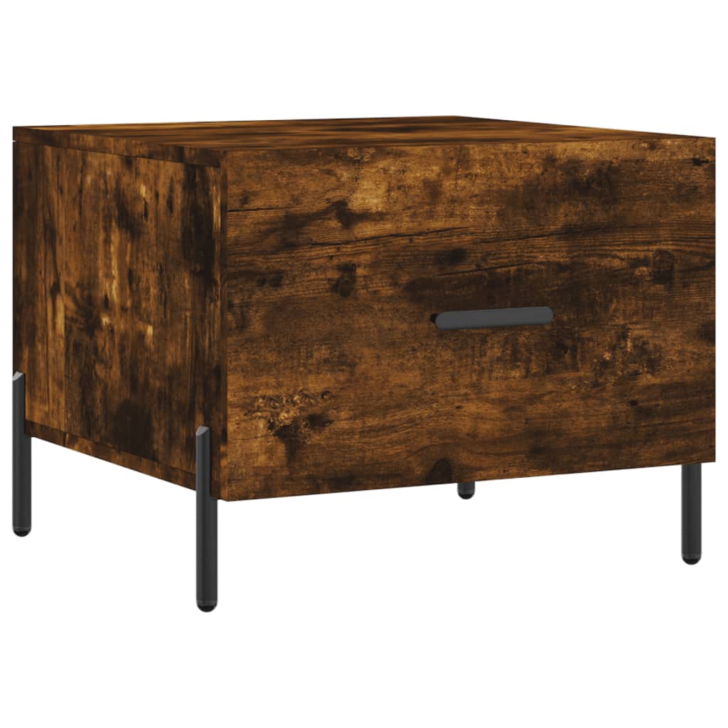 Coffee table, smoky oak, 50x50x40 cm, processed wood