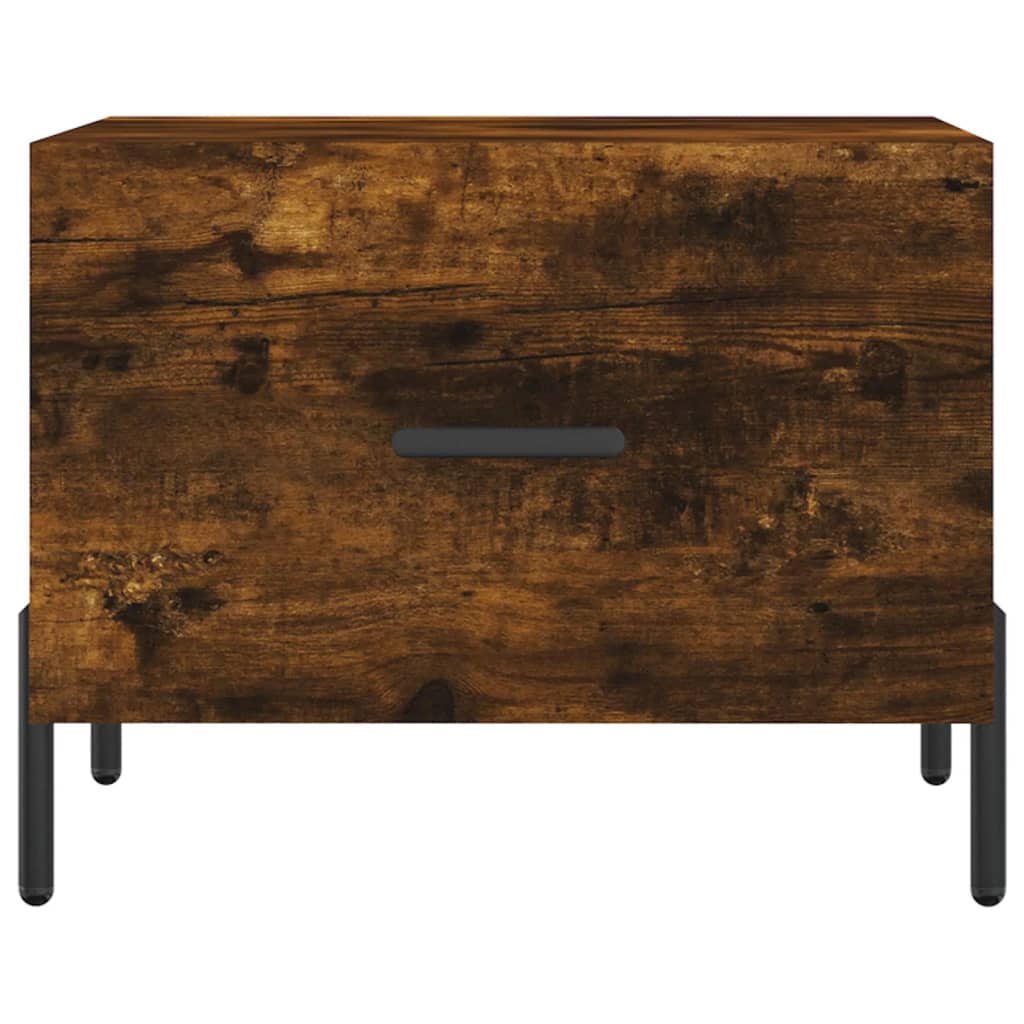Coffee table, smoky oak, 50x50x40 cm, processed wood