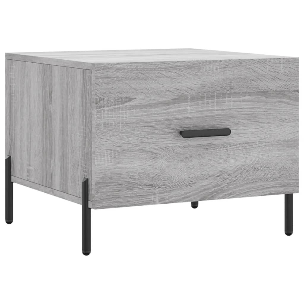 Coffee table, sonoma grey, 50x50x40 cm, processed wood