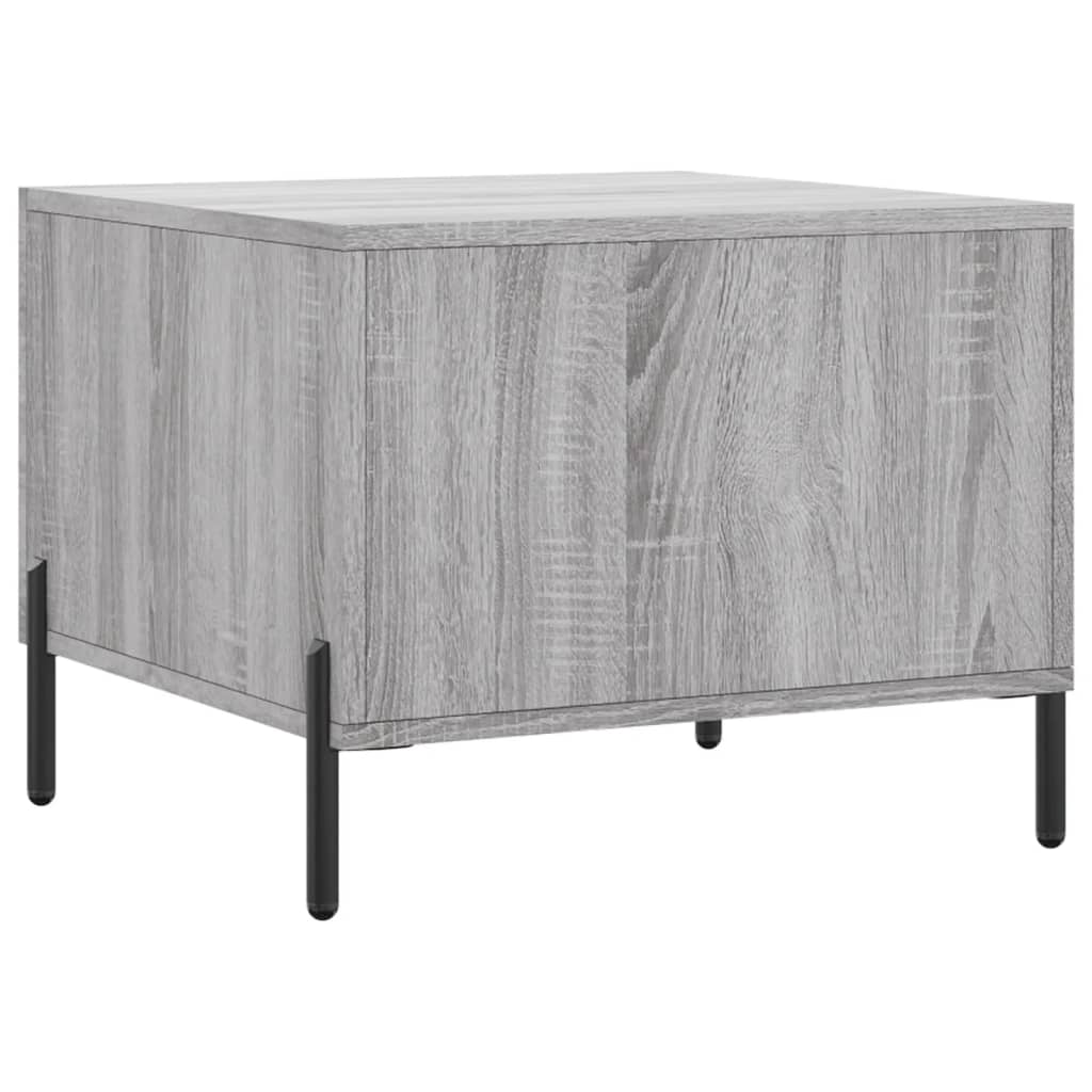 Coffee table, sonoma grey, 50x50x40 cm, processed wood