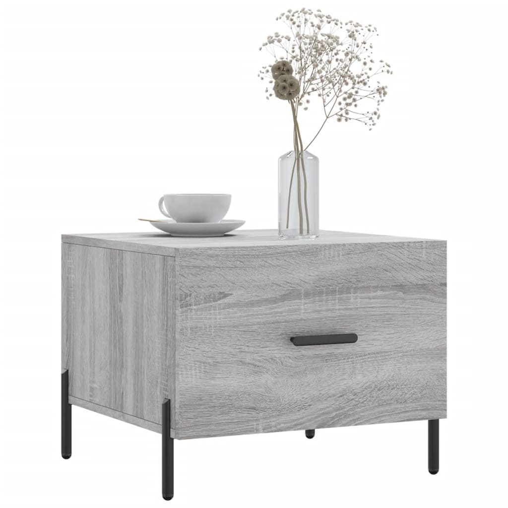 Coffee tables, 2 pcs., sonoma gray, 50x50x40 cm, composite wood