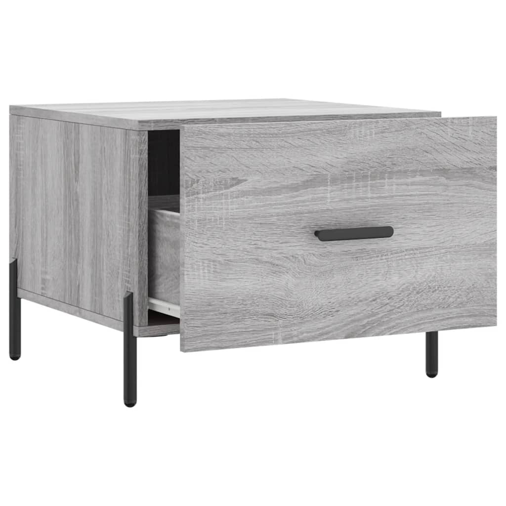 Coffee tables, 2 pcs., sonoma gray, 50x50x40 cm, composite wood