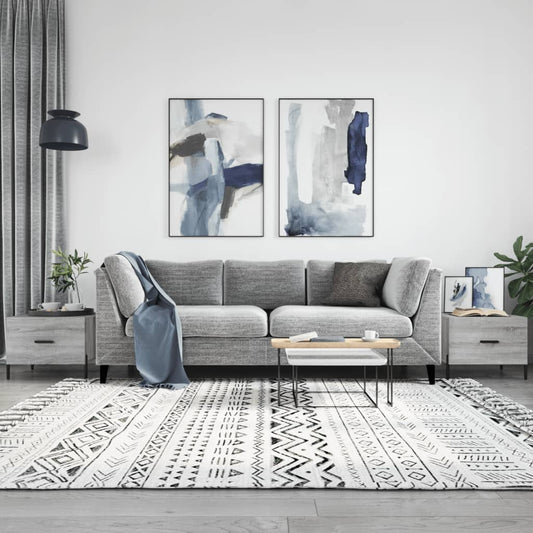 Coffee tables, 2 pcs., sonoma gray, 50x50x40 cm, composite wood