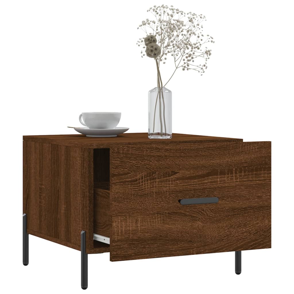 Coffee table, brown oak, 50x50x40 cm, processed wood