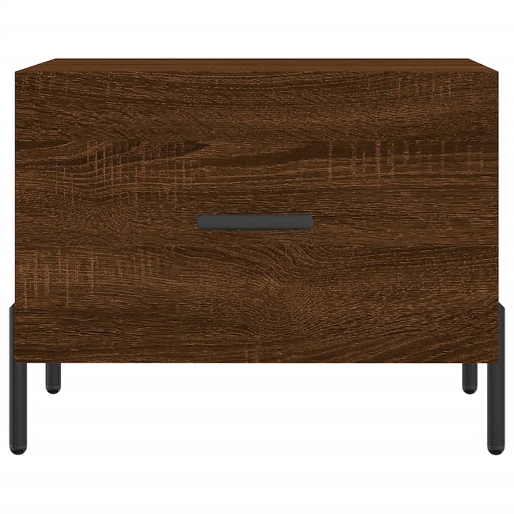 Coffee tables, 2 pcs. brown oak, 50x50x40 cm, composite wood