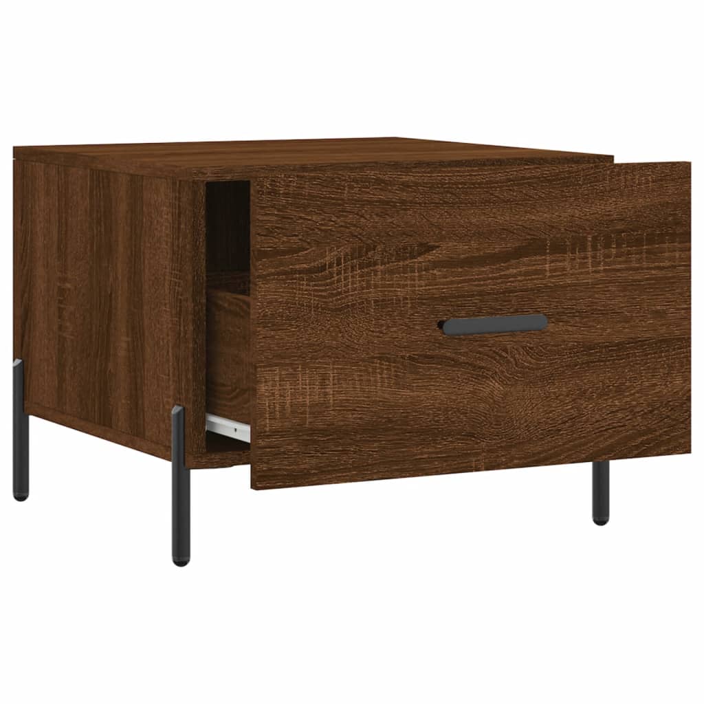 Coffee tables, 2 pcs. brown oak, 50x50x40 cm, composite wood