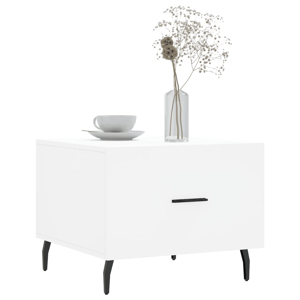 Coffee table, white, 50x50x40 cm, composite wood