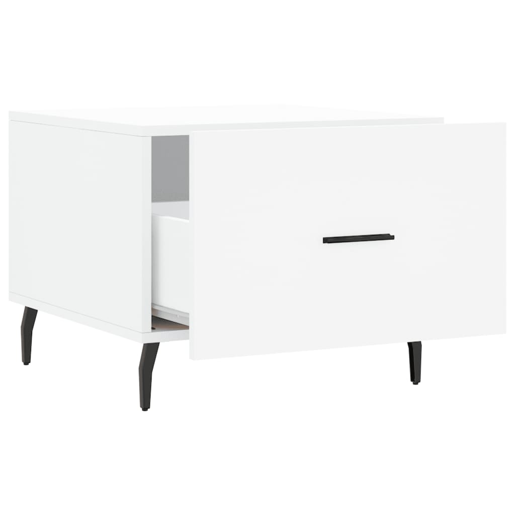 Coffee table, white, 50x50x40 cm, composite wood