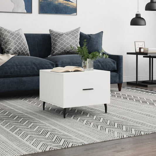 Coffee table, white, 50x50x40 cm, composite wood