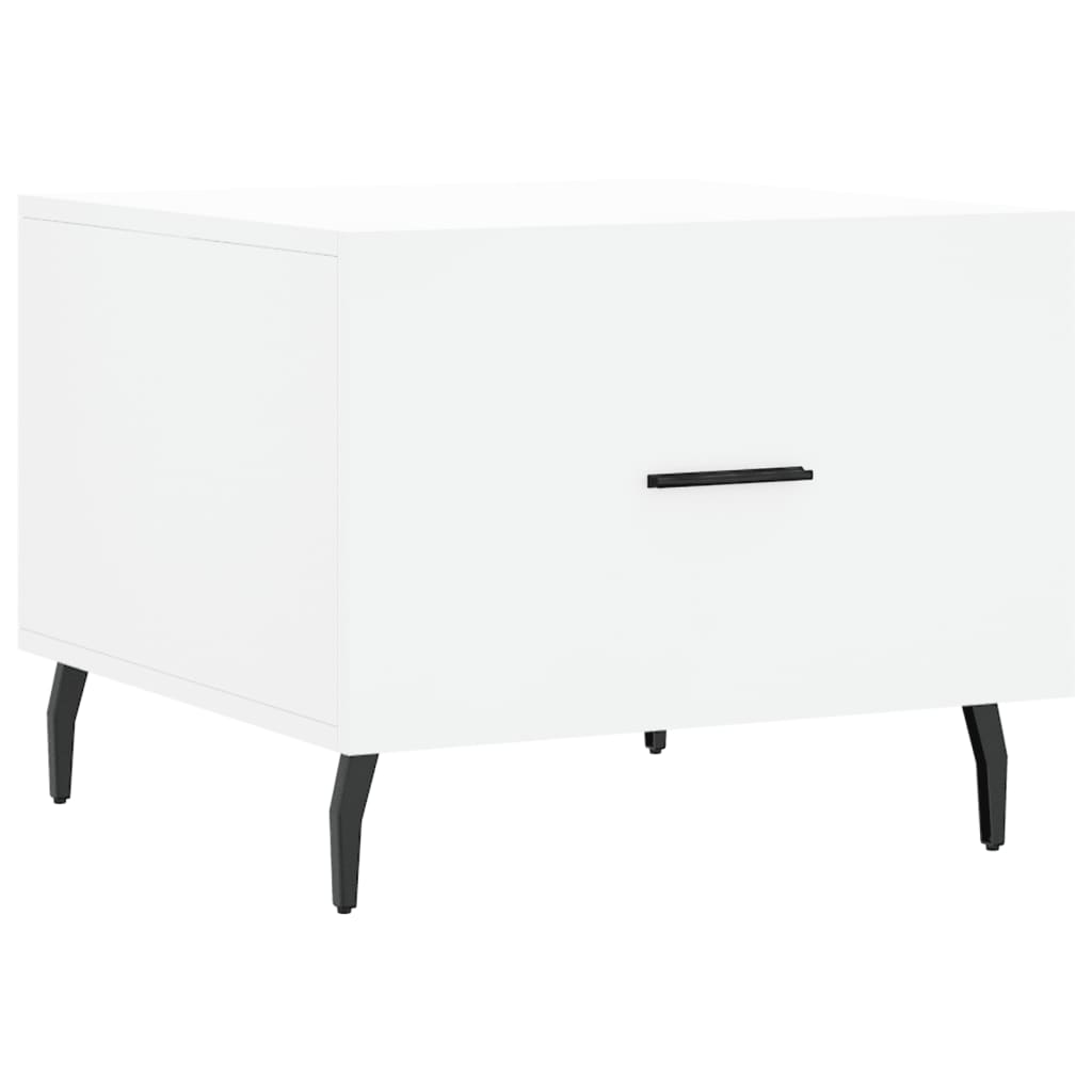 Coffee tables, 2 pcs., white, 50x50x40 cm, composite wood