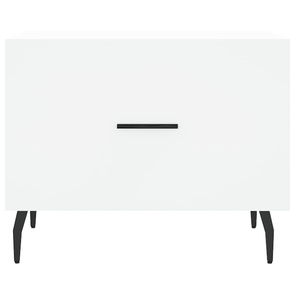 Coffee tables, 2 pcs., white, 50x50x40 cm, composite wood
