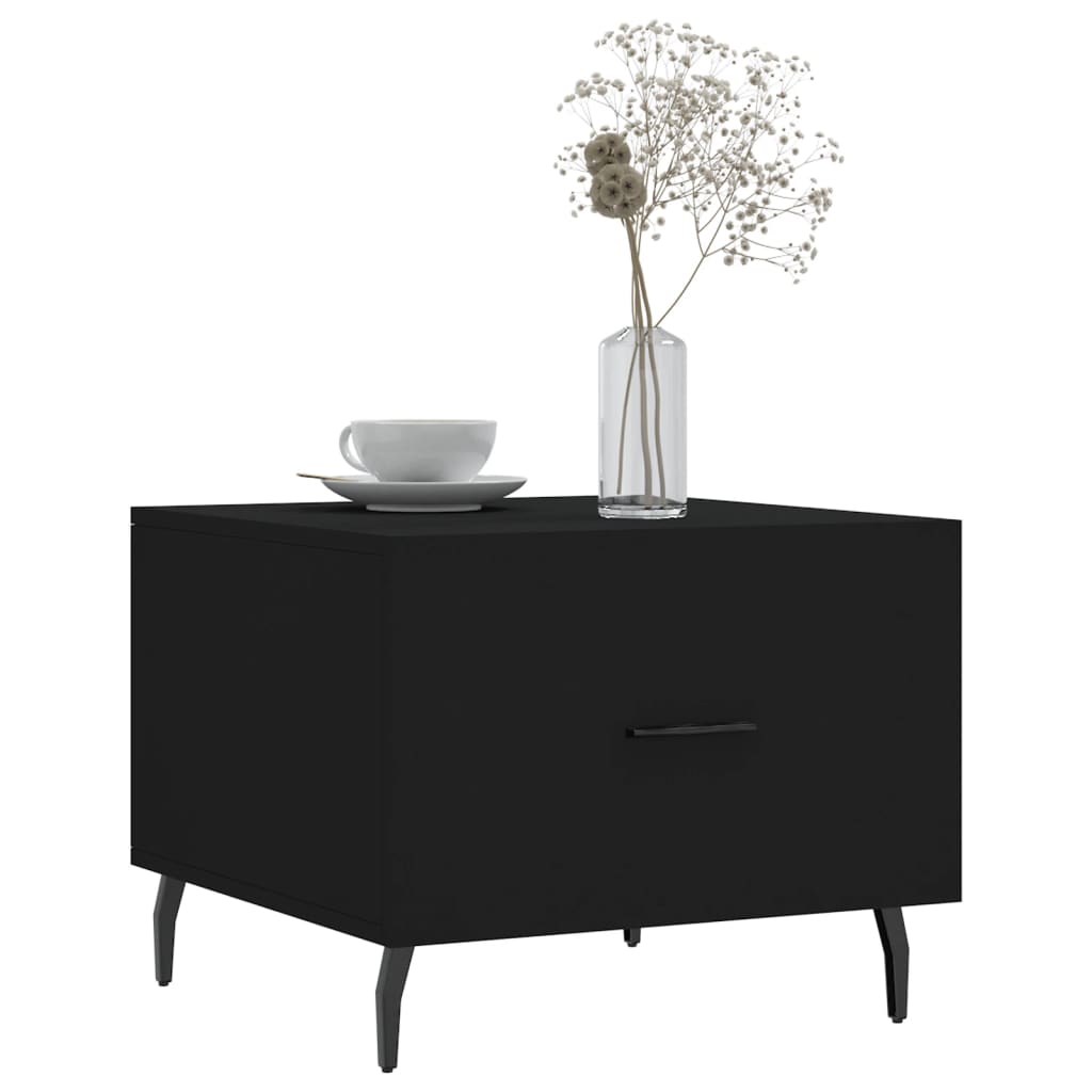 Coffee table, black, 50x50x40 cm, composite wood