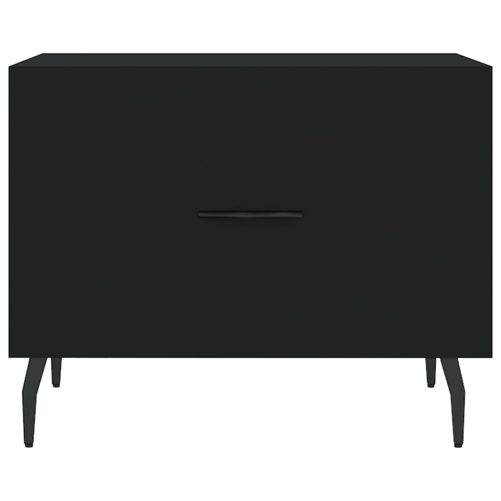 Coffee table, black, 50x50x40 cm, composite wood