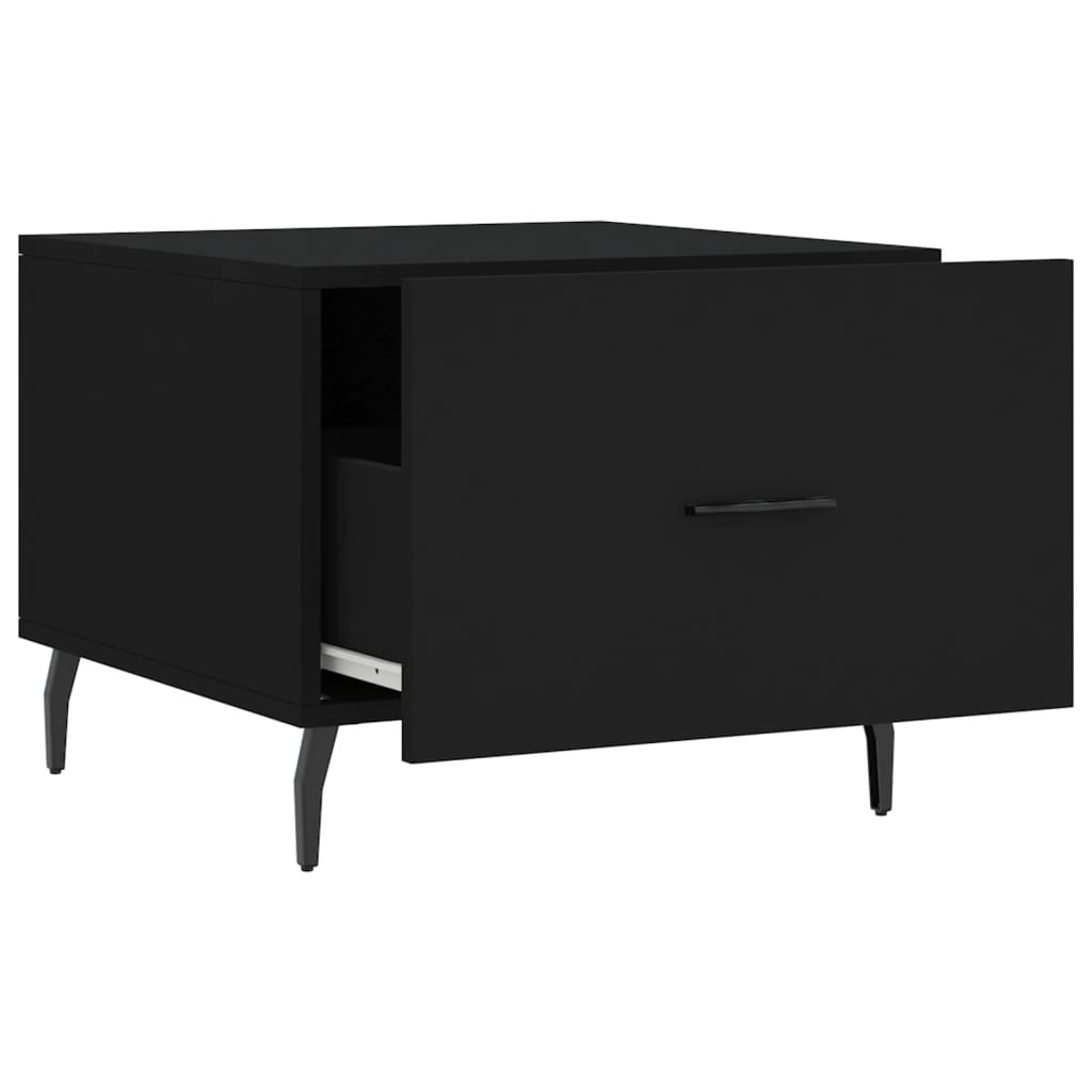 Coffee table, black, 50x50x40 cm, composite wood