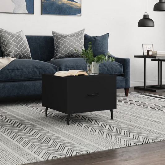 Coffee table, black, 50x50x40 cm, composite wood