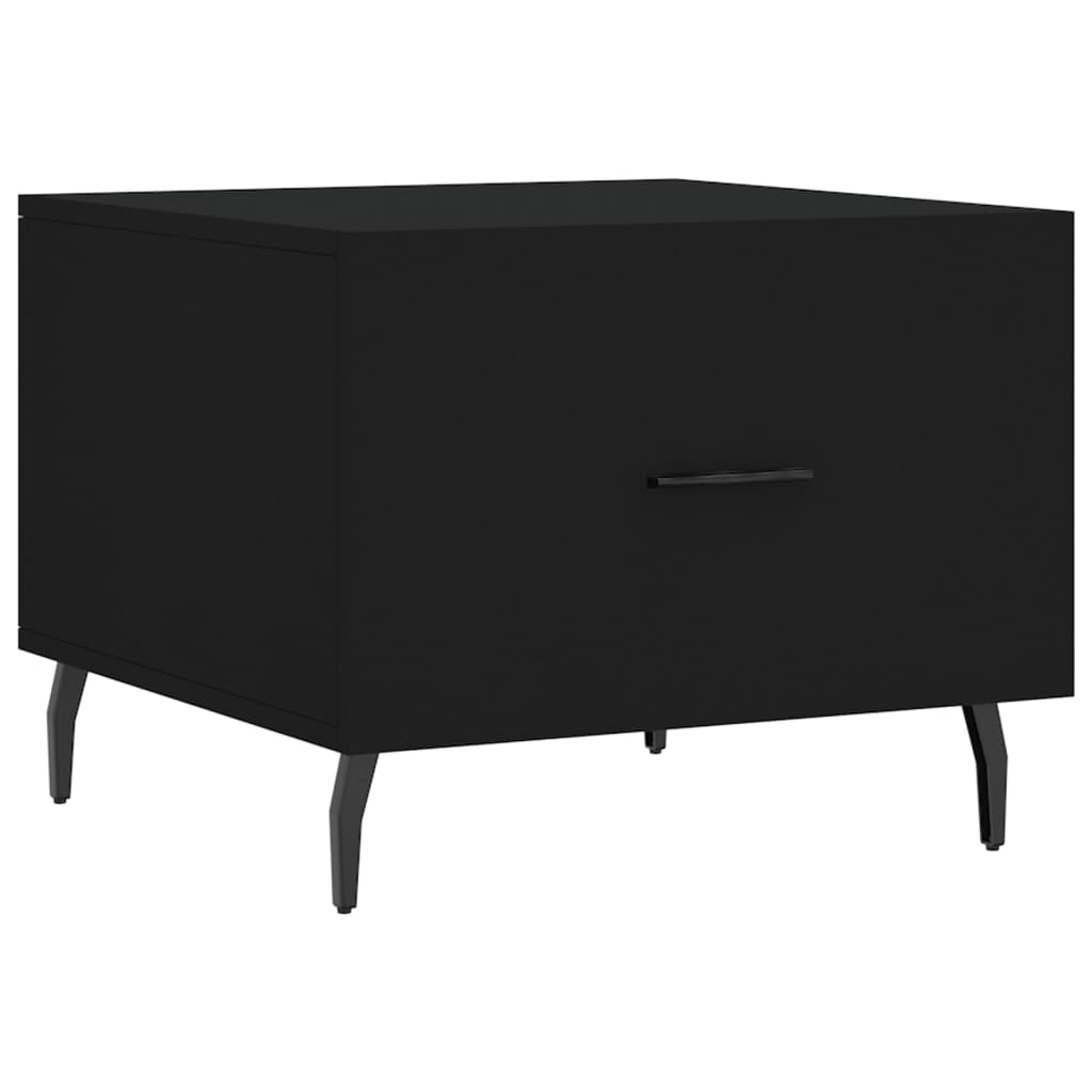 Coffee tables, 2 pcs., black, 50x50x40 cm, composite wood