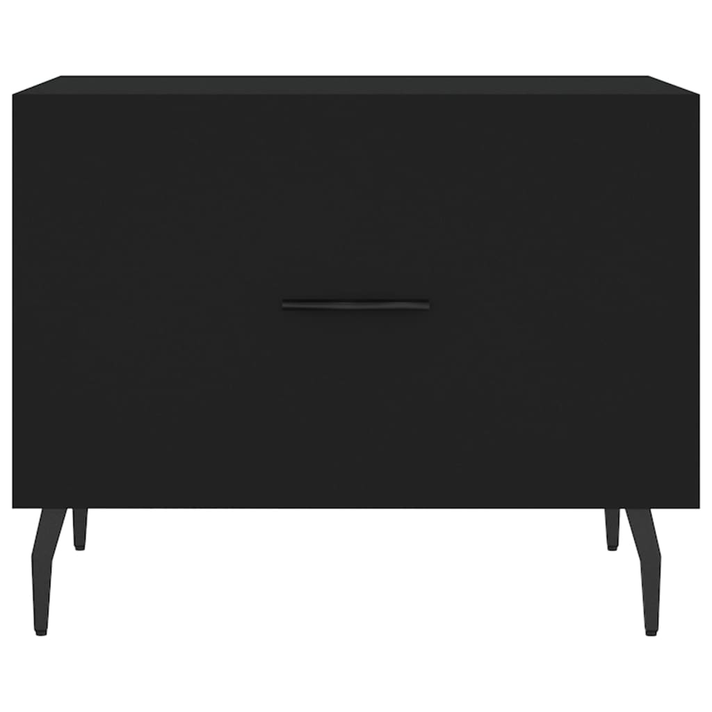 Coffee tables, 2 pcs., black, 50x50x40 cm, composite wood