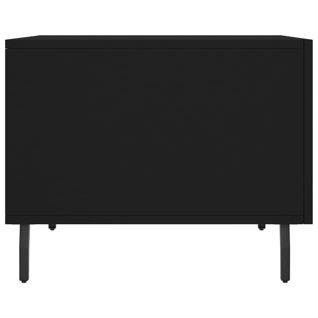 Coffee tables, 2 pcs., black, 50x50x40 cm, composite wood
